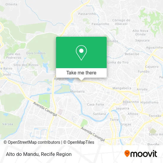Alto do Mandu map