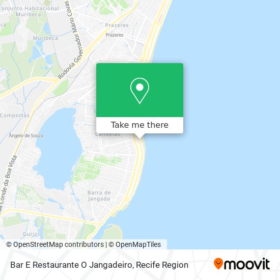 Bar E Restaurante O Jangadeiro map