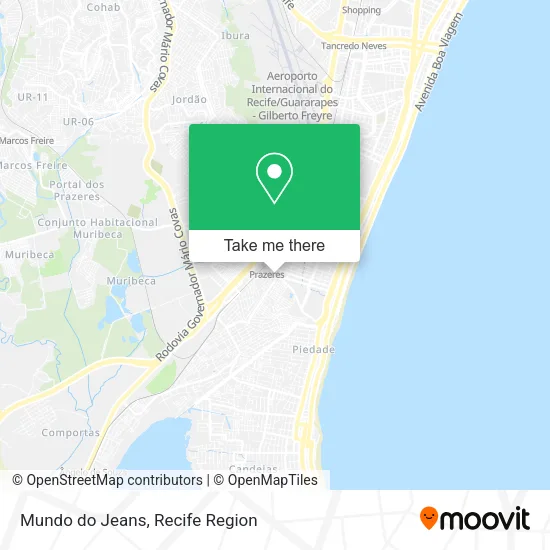 Mundo do Jeans map