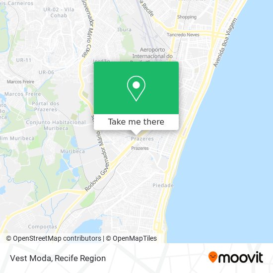 Vest Moda map