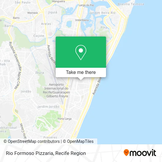 Rio Formoso Pizzaria map