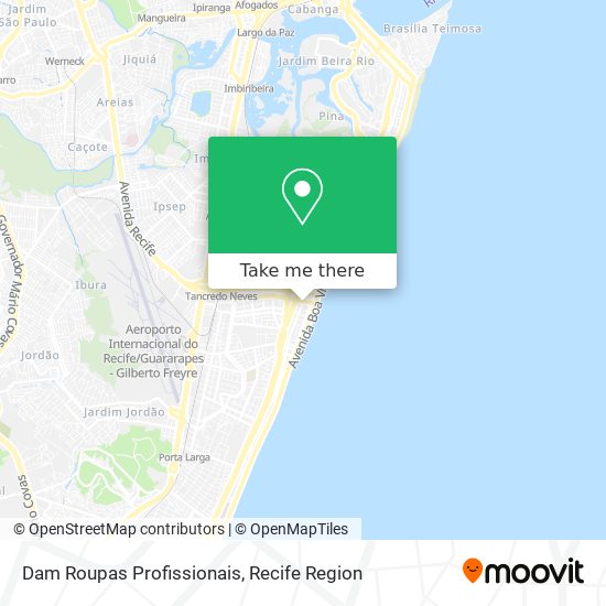 Dam Roupas Profissionais map