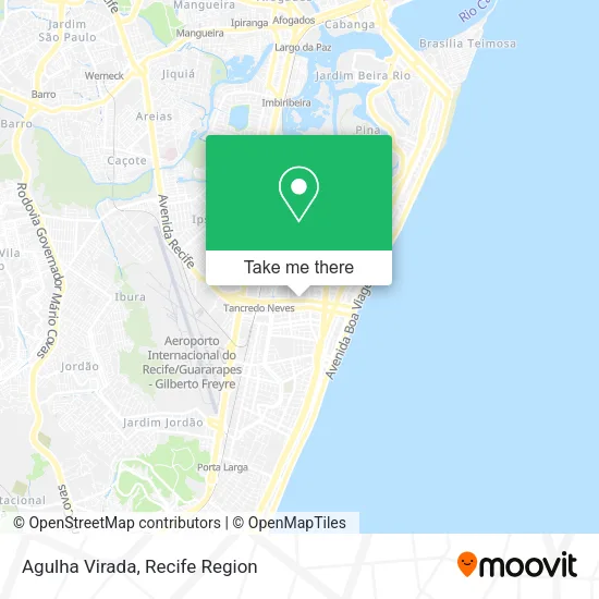 Agulha Virada map