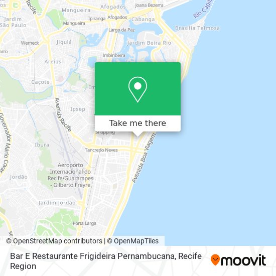 Mapa Bar E Restaurante Frigideira Pernambucana