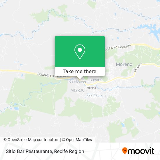Sítio Bar Restaurante map