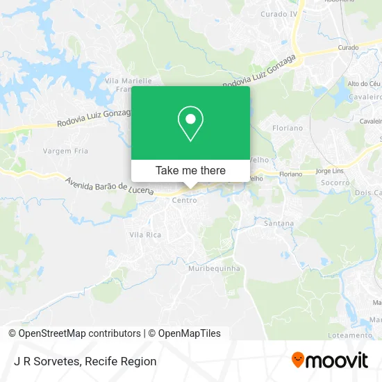 J R Sorvetes map