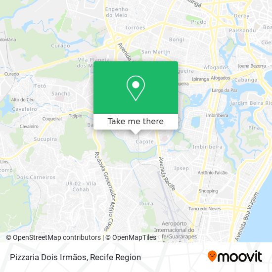 Pizzaria Dois Irmãos map
