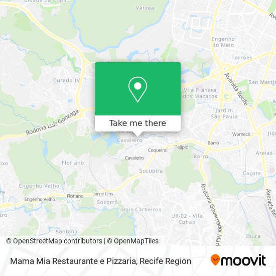 Mama Mia Restaurante e Pizzaria map