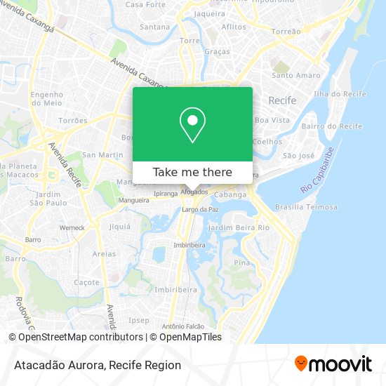 Atacadão Aurora map