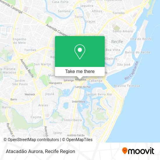 Atacadão Aurora map