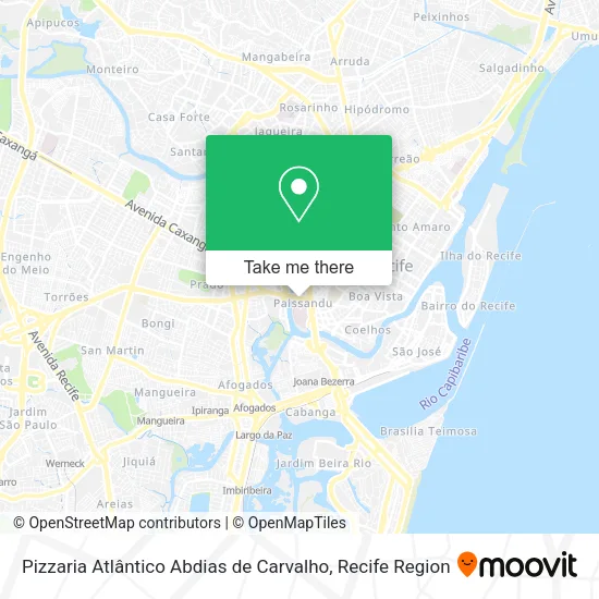 Pizzaria Atlântico Abdias de Carvalho map