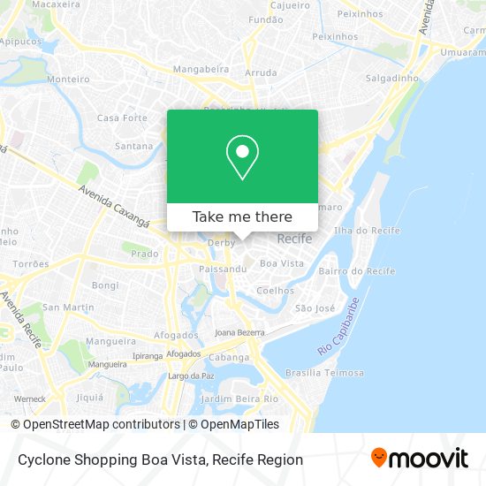 Mapa Cyclone Shopping Boa Vista