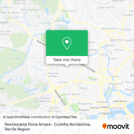 Restaurante Dona Amara - Cozinha Nordestina map