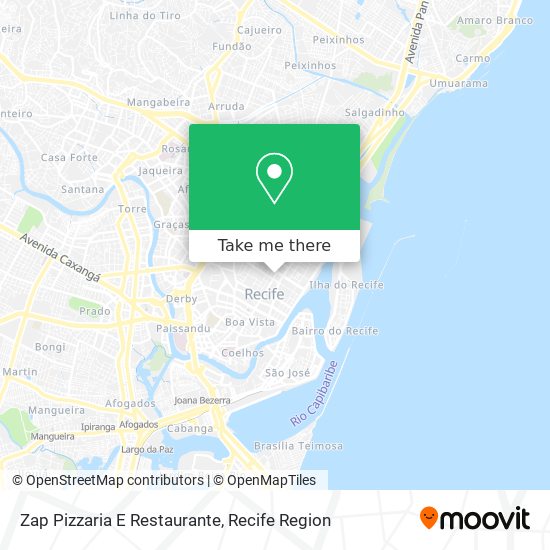 Mapa Zap Pizzaria E Restaurante