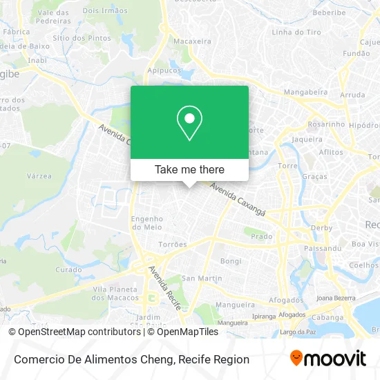 Comercio De Alimentos Cheng map