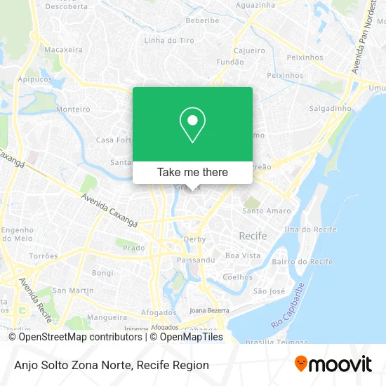 Anjo Solto Zona Norte map
