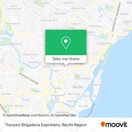Thorpe's Brigaderia Espinheiro map