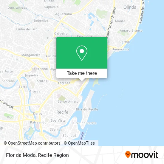 Flor da Moda map