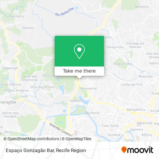 Espaço Gonzagão Bar map