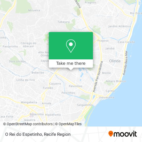 O Rei do Espetinho map