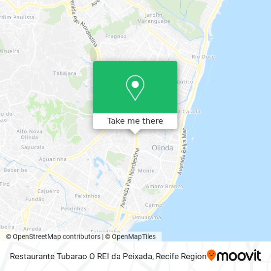 Restaurante Tubarao O REI da Peixada map
