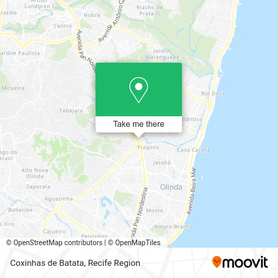 Coxinhas de Batata map