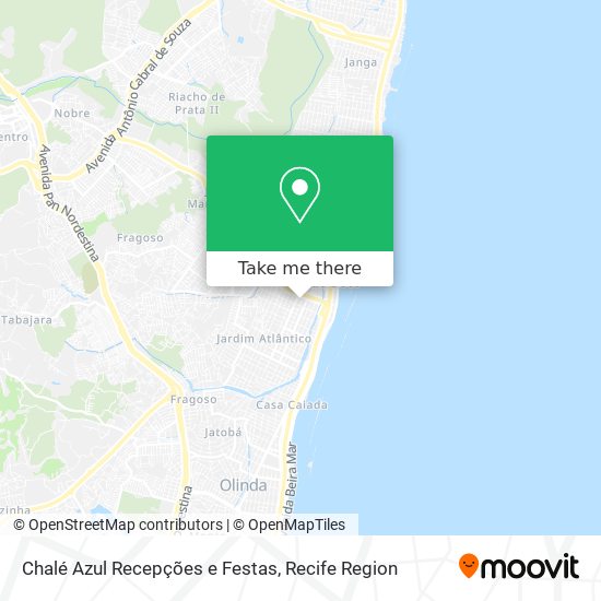 Chalé Azul Recepções e Festas map