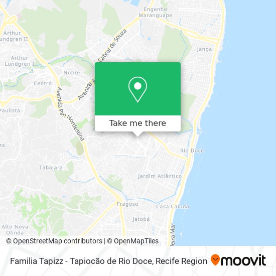 Familia Tapizz - Tapiocão de Rio Doce map