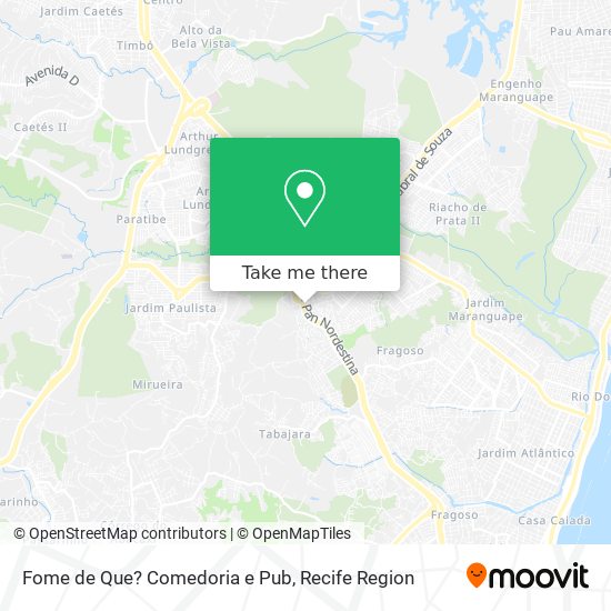 Fome de Que? Comedoria e Pub map