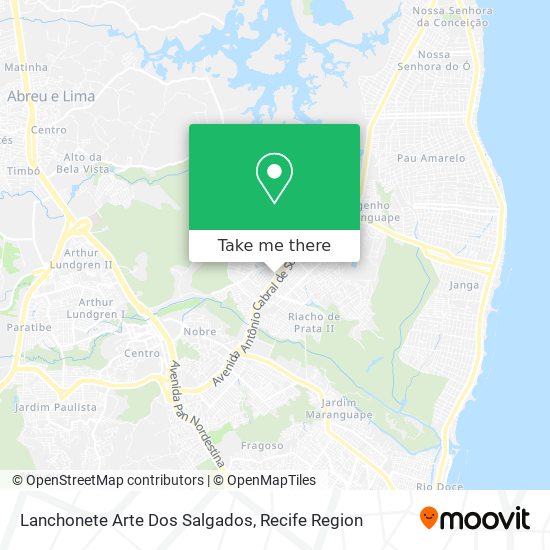 Lanchonete Arte Dos Salgados map