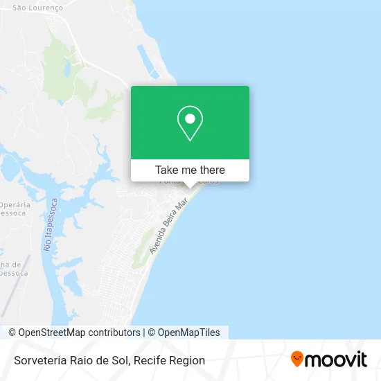 Sorveteria Raio de Sol map