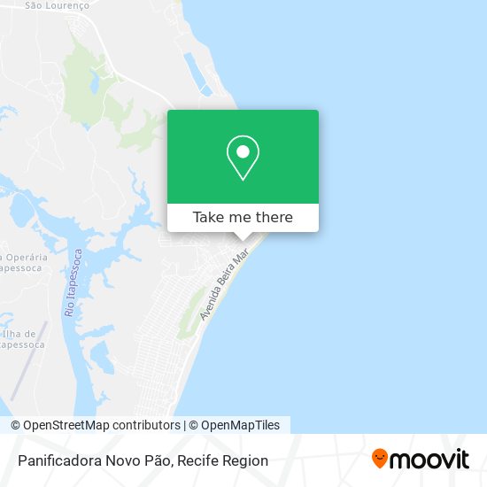 Panificadora Novo Pão map