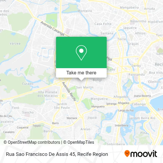Rua Sao Francisco De Assis 45 map