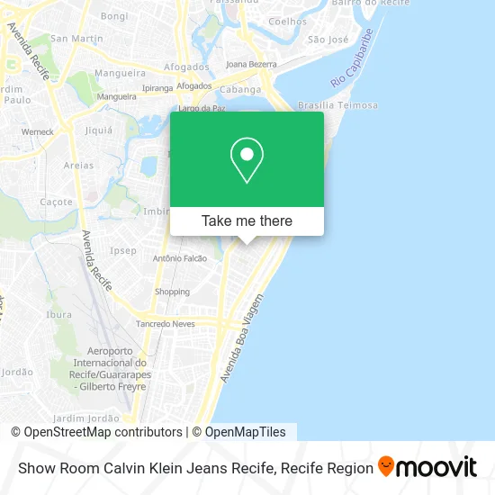 Show Room Calvin Klein Jeans Recife map