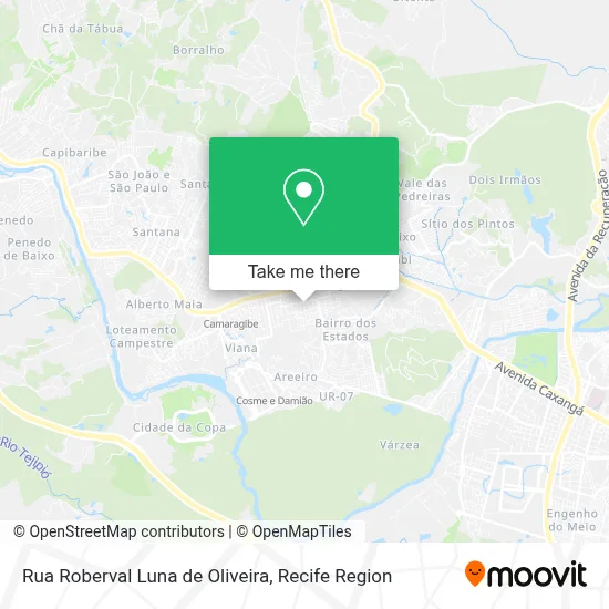 Rua Roberval Luna de Oliveira map