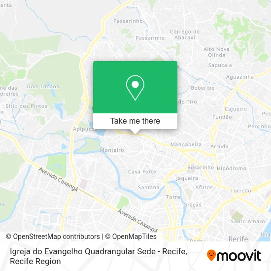 Igreja do Evangelho Quadrangular Sede - Recife map