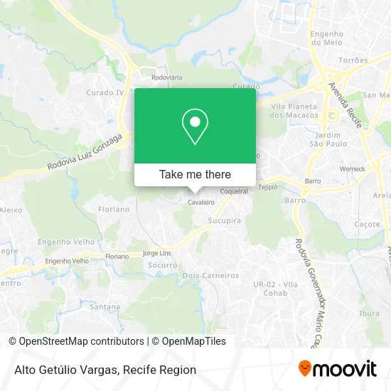 Alto Getúlio Vargas map