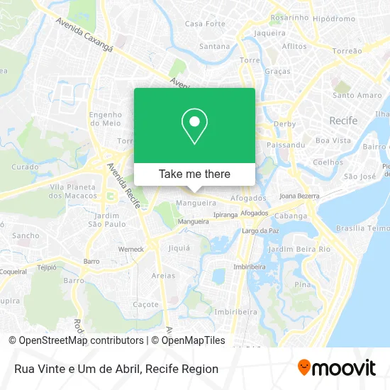 Rua Vinte e Um de Abril map