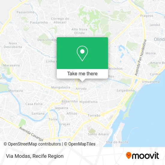 Via Modas map