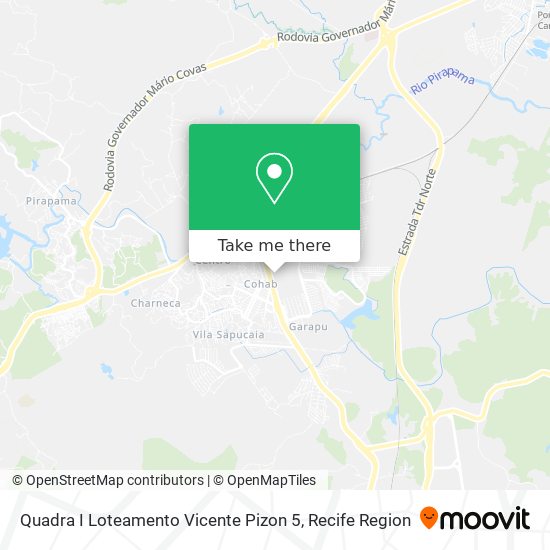Quadra I Loteamento Vicente Pizon 5 map