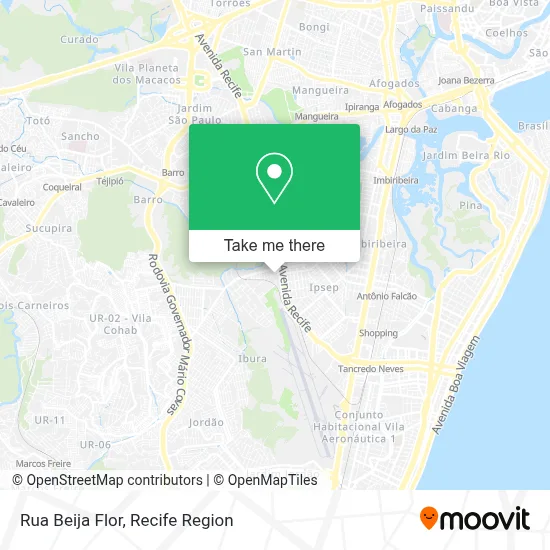 Rua Beija Flor map