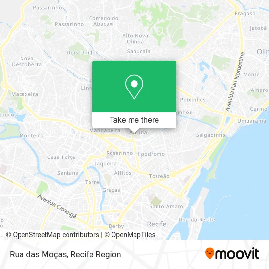Rua das Moças map