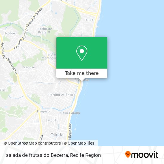 salada de frutas do Bezerra map