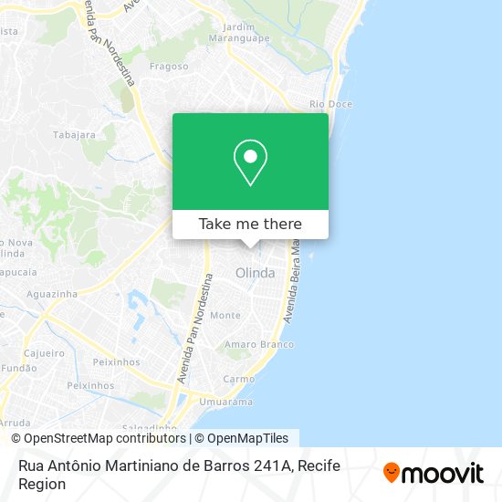 Rua Antônio Martiniano de Barros 241A map