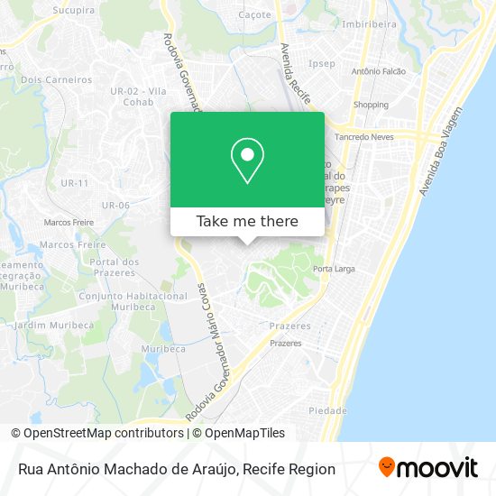 Rua Antônio Machado de Araújo map