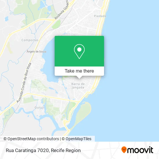 Rua Caratinga 7020 map