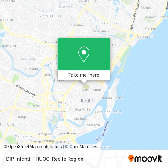 DIP Infantil - HUOC map