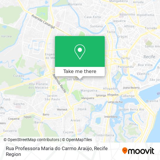 Rua Professora Maria do Carmo Araújo map