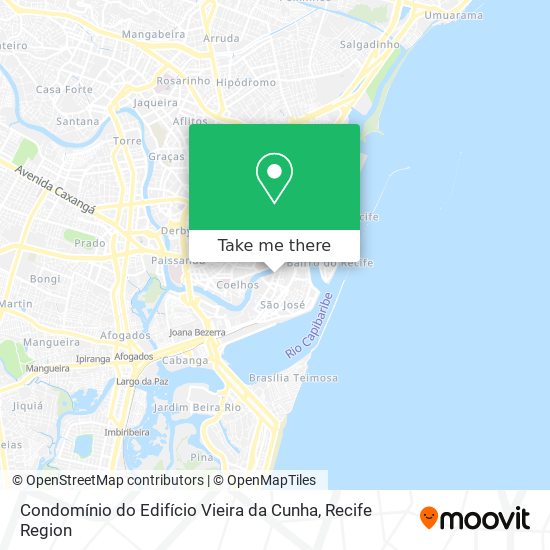 Mapa Condomínio do Edifício Vieira da Cunha