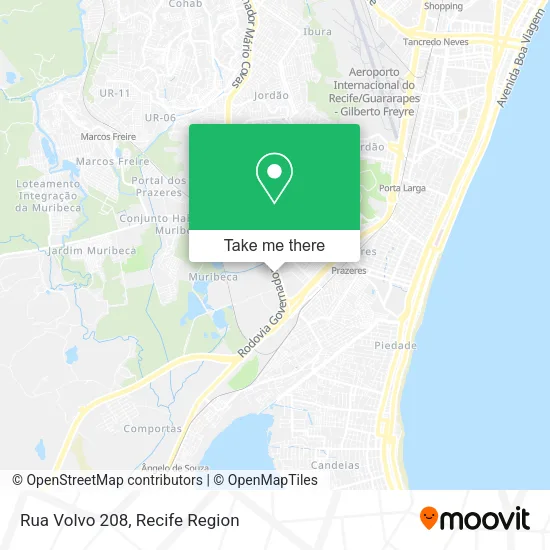 Rua Volvo 208 map